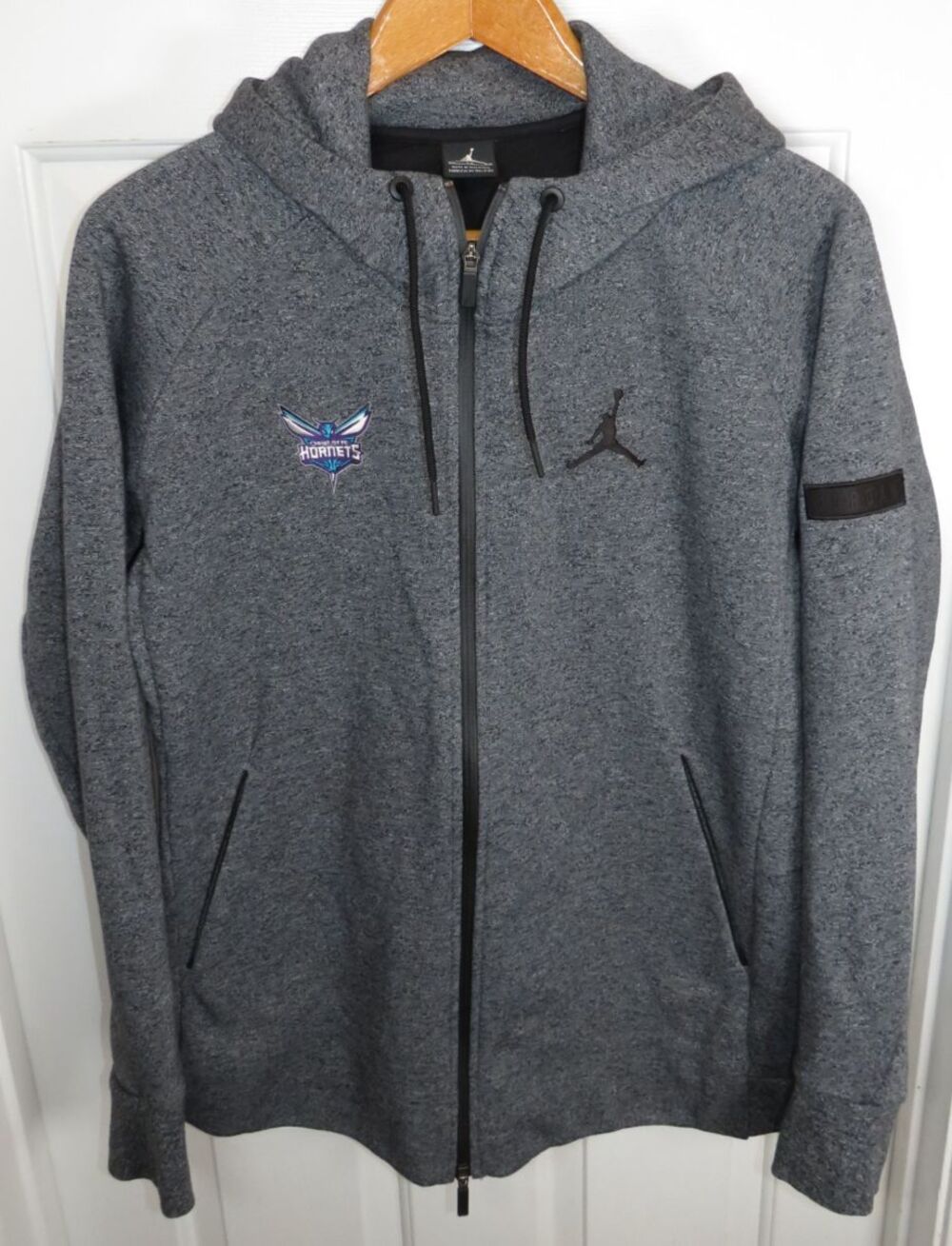 Jordan Charlotte Hornets Full Zip Hoodie Jacket Jumpman Mens Size XL